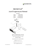 MICROVAP 11801-11806-11815-11824 Modeller İçin Kullanım Kılavuzu
