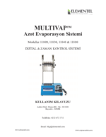 MULTIVAP 11809-11830-11848-11880 Modeller İçin Kullanım Kılavuzu