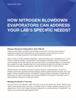 How Nitrogen Blowdown Evaporators can Address Your Lab’s Specific Needs