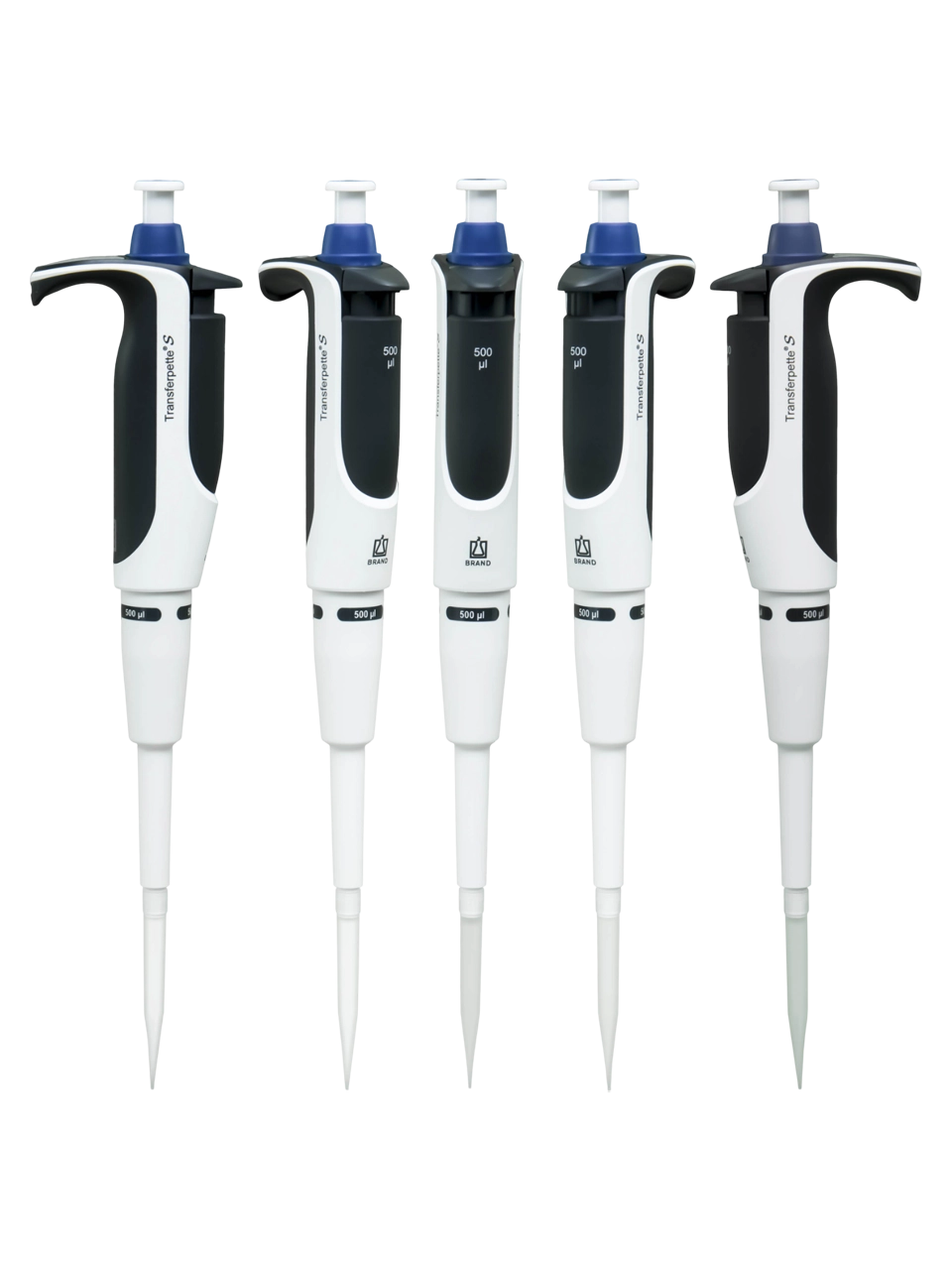 Micropipette (Automatic Pipette), Transferpette® S, Autoclavable, Single Channel, Blue, 500 µl Fixed Volume, 3 µl Accuracy