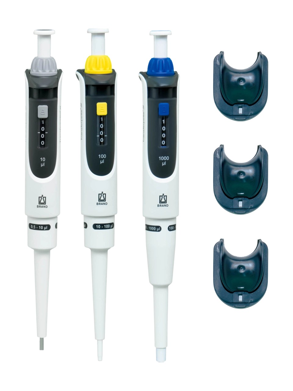 Micropipette (Automatic Pipette) Set, Transferpette® S, Autoclavable, Single Channel, (0,5-10 µl, 10-100 µl, 100-1.000 µl) Adjustable Volume (Analog)