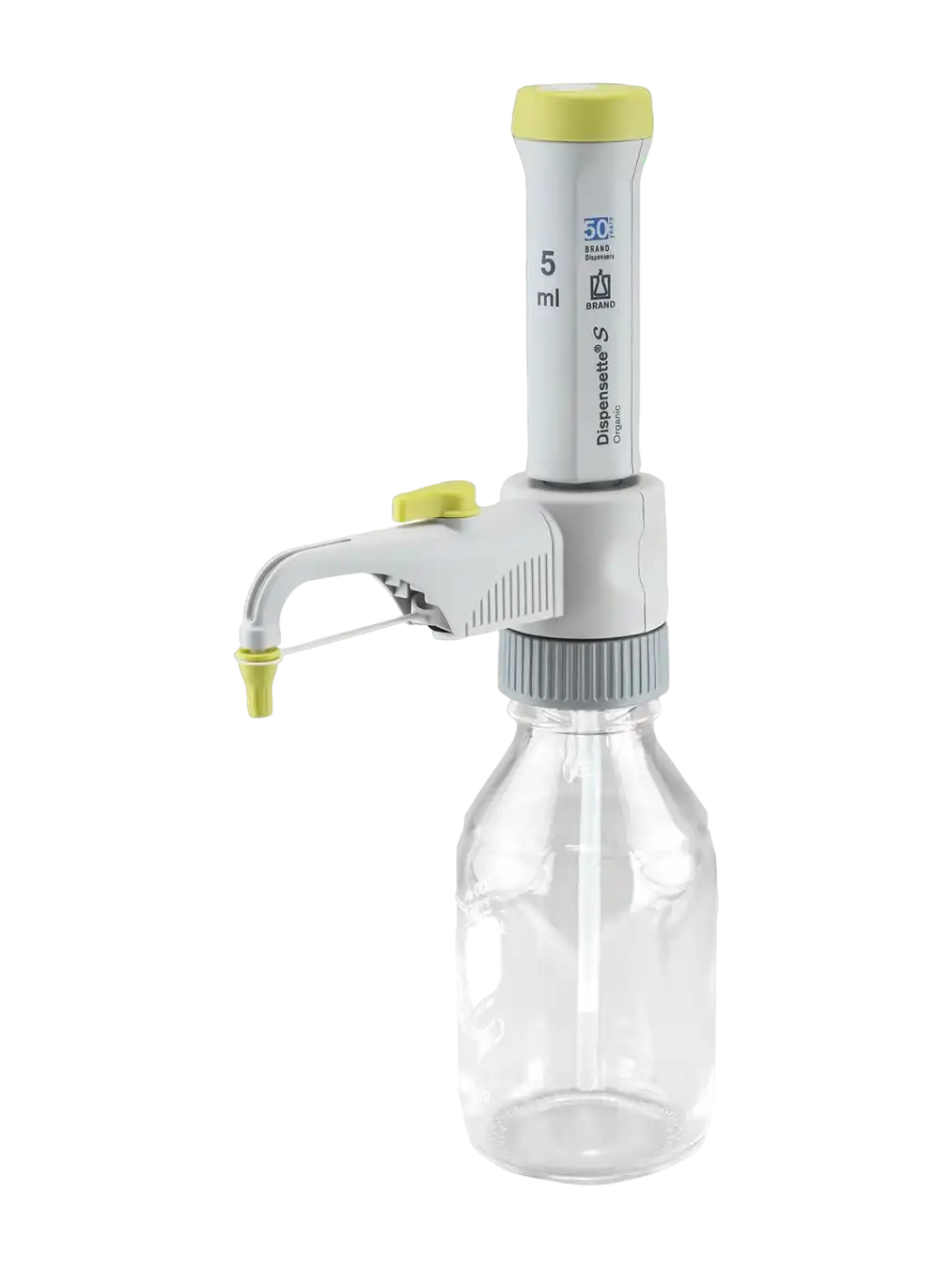 Bottle-Top Dispenser, Dispensette® S Organic, With Recirculation Valve 10 ml Fixed Volume, 0,05 ml Accuracy