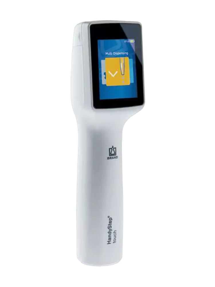 Repetitive Pipette, HandyStep® Touch, Touchscreen, 1 μl-50 ml Volume Range, with 5 PD-Tips, Charging Stand and Shelf/Rack Mount