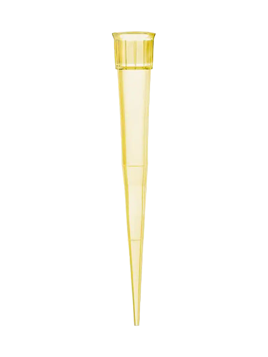 Pipet Ucu, P.P, Sarı, CE-IVD, Otoklavlanabilir, 2-200 μl, Filtresiz, Non-steril, 50 mm Uzunluk, 1000 adet/torba
