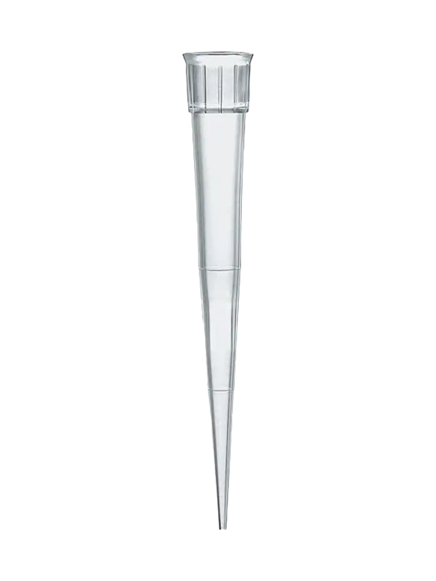 Pipet Ucu, P.P, Şeffaf, CE-IVD, Otoklavlanabilir, 2-200 μl, Filtresiz, Non-steril, 50 mm Uzunluk, (5 x 96 rack), 480 adet/koli