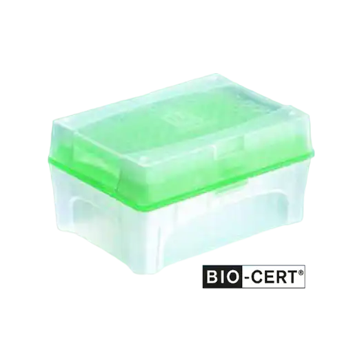 Pipette Tips, P.P, Clear, CE-IVD, Autoclavable, 5-100 μl, with Filter, Sterile (BIO-CERT®), 53 mm Length, (10 x 96 rack), 960 pcs/box