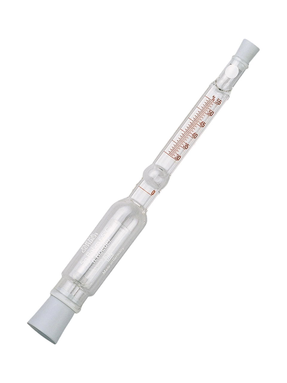Butyrometer, Glass, 0-30-55%: 0.5, for Cream according to Roeder’s Weighing Method