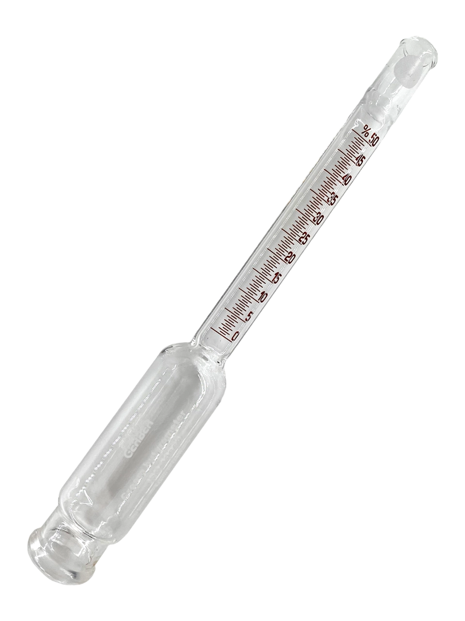 Butyrometer, Glass, 0-50%: 0.5, for Cream according to Roeder’s Weighing Method