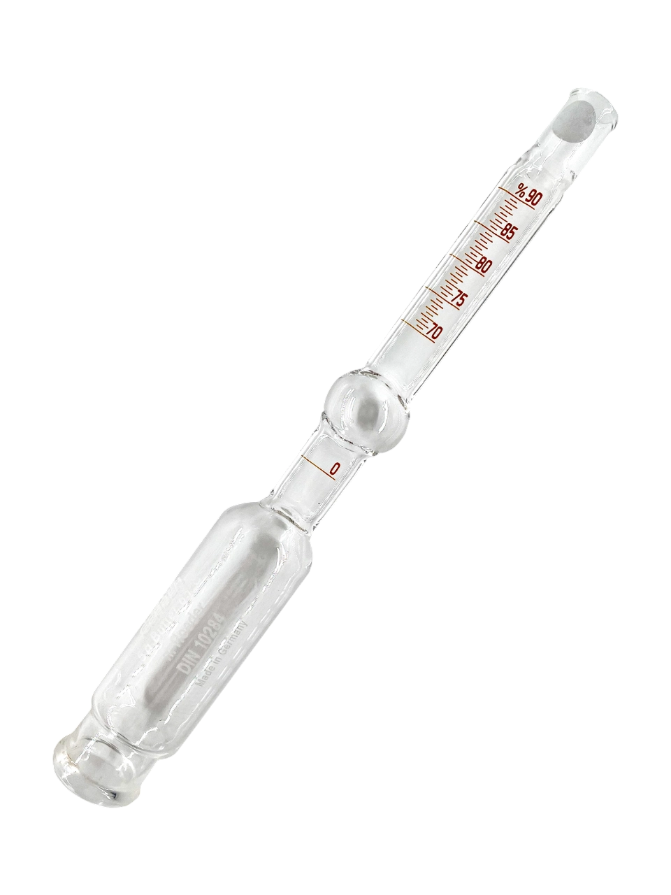 Butyrometer, Glass, 0-70-90%: 0.5, for Butter according to Roeder’s Weighing Method