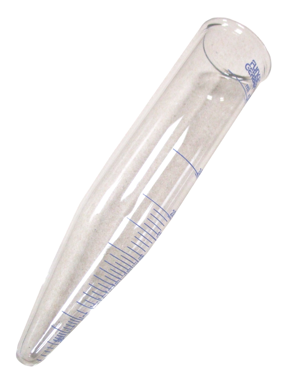 Çözünürlük İndeksi Tüpü (ADPI), Cam, 31x134 mm, Konik Tabanlı, 50 ml Hacim, 0-20 ml Aralığında Dereceli, Kapaksız