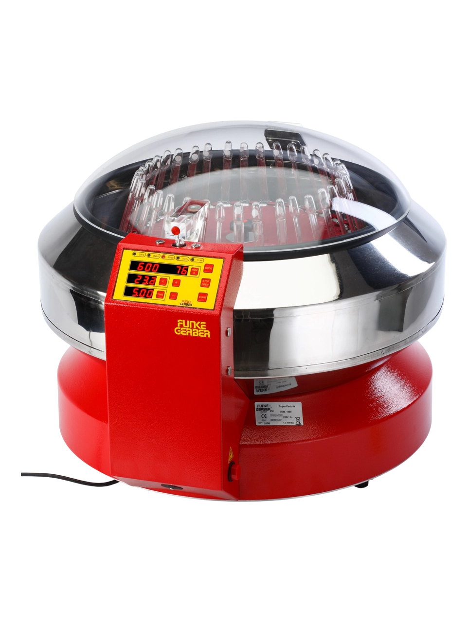 Centrifuge, SuperVario-N, Desktop Type, 600-1130 RPM, Heater from Ambient Temp to 68°C, LCD Display, 3 Different Sample Heads (Sold Separately)