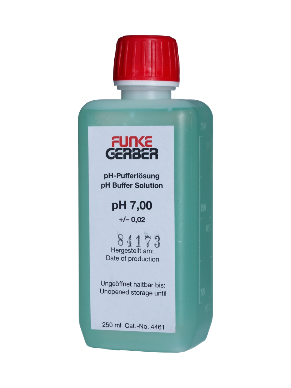 pH Tampon Kalibrasyon Standart Solüsyonu, pH 7.00, Yeşil - 250 ml