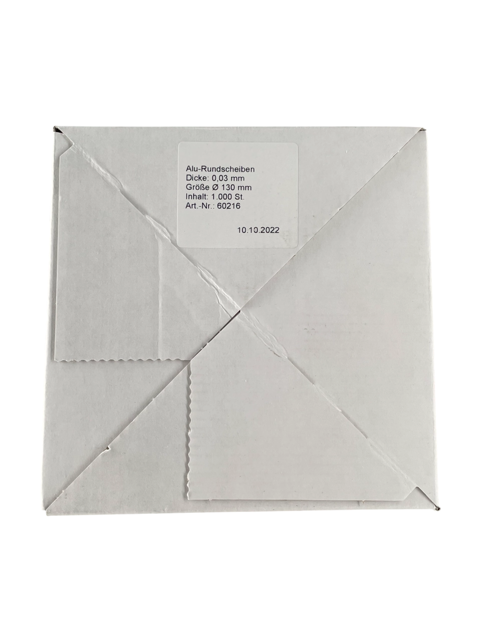 Alüminyum Folyo, Yuvarlak, RD-8 Referans Kurutucu İçin, 130 x 0,03 mm Ebatlar, 1000 adet/paket