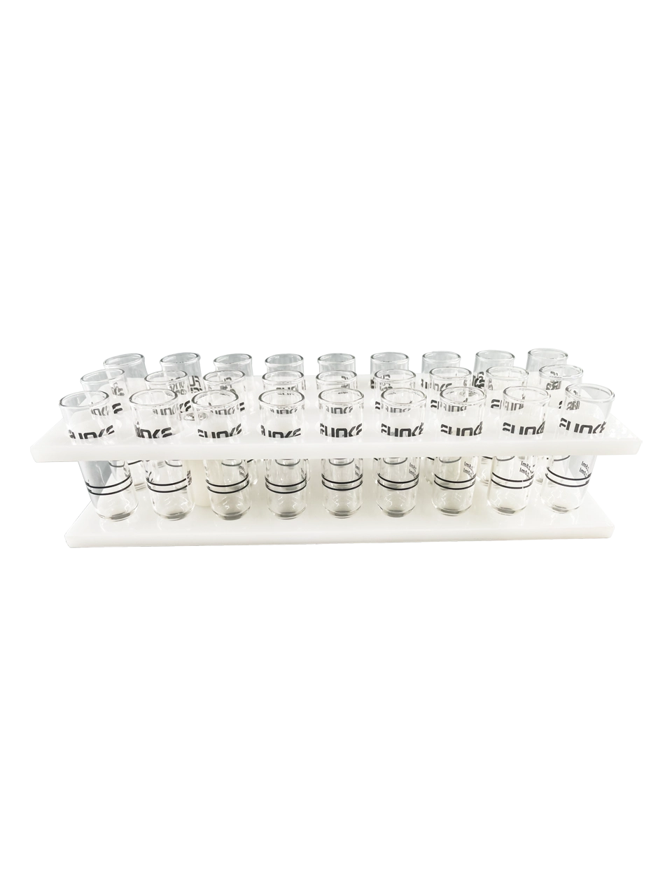 Tüp Standı, PPH, 27 Delik, 7167 Kodlu Numune Tüpleri İçin, 224 x 70 x 40 mm, Beyaz