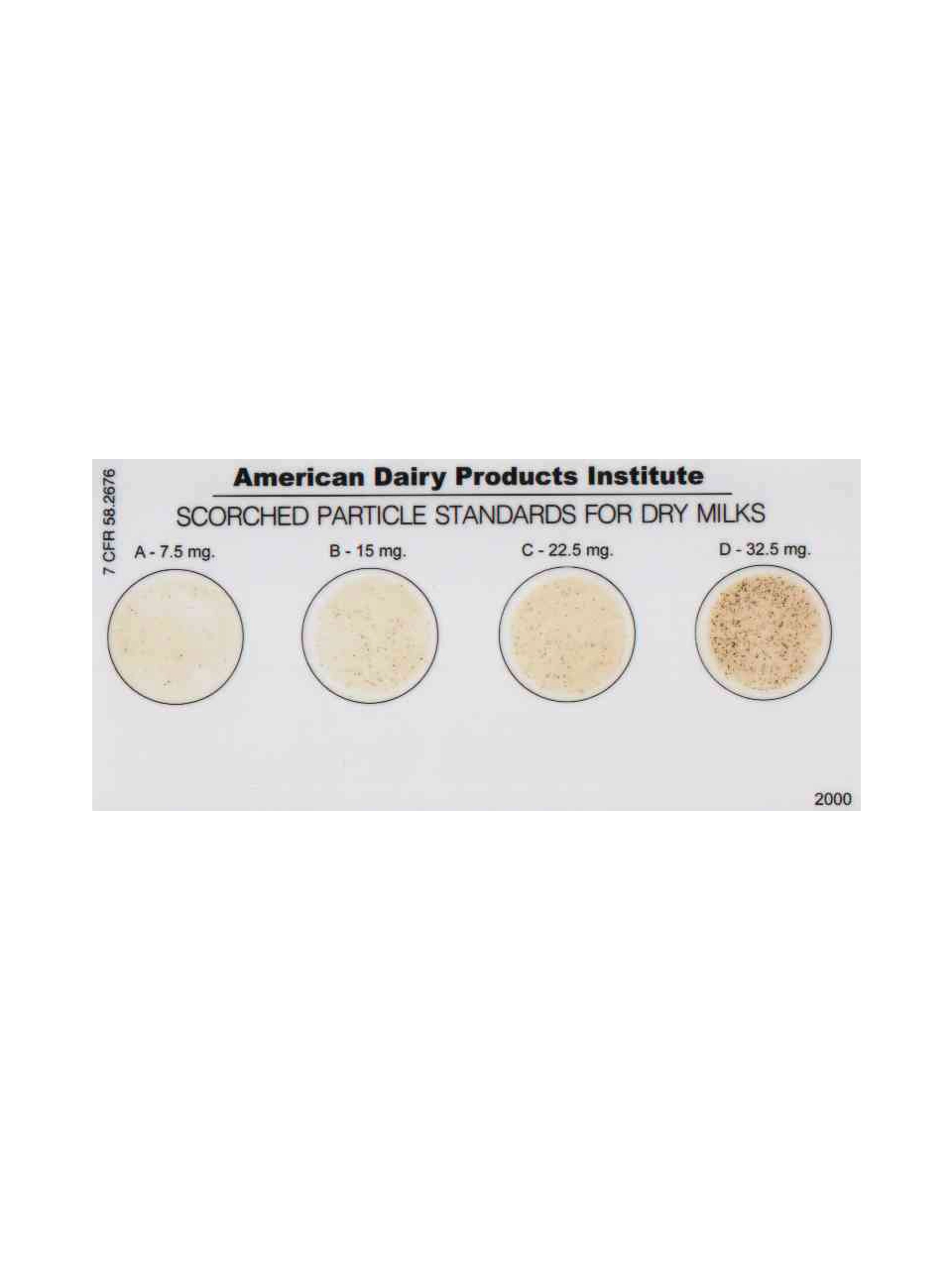 Reference Table, for Sediment Testers, with 4 Purity Grades, German Standard