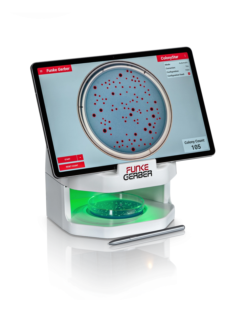 Colony Counter, ColonyStar Automatic, Complete with Scanner, Superior Tablet Computer and Electronic Touch Pen