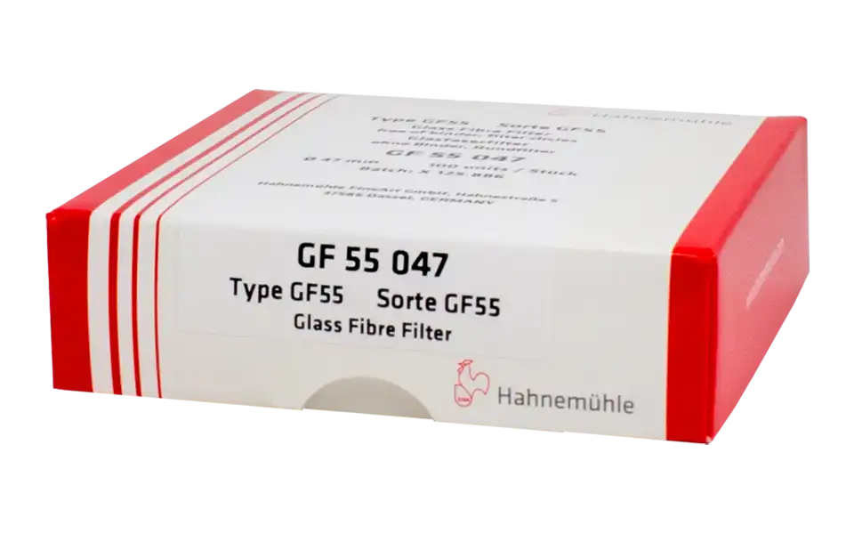 Cam Mikroelyaf Filtre, Grade GF 55, Bağlayıcı İçermez, Düz Daire, 47 mm Çap, 100 adet/paket