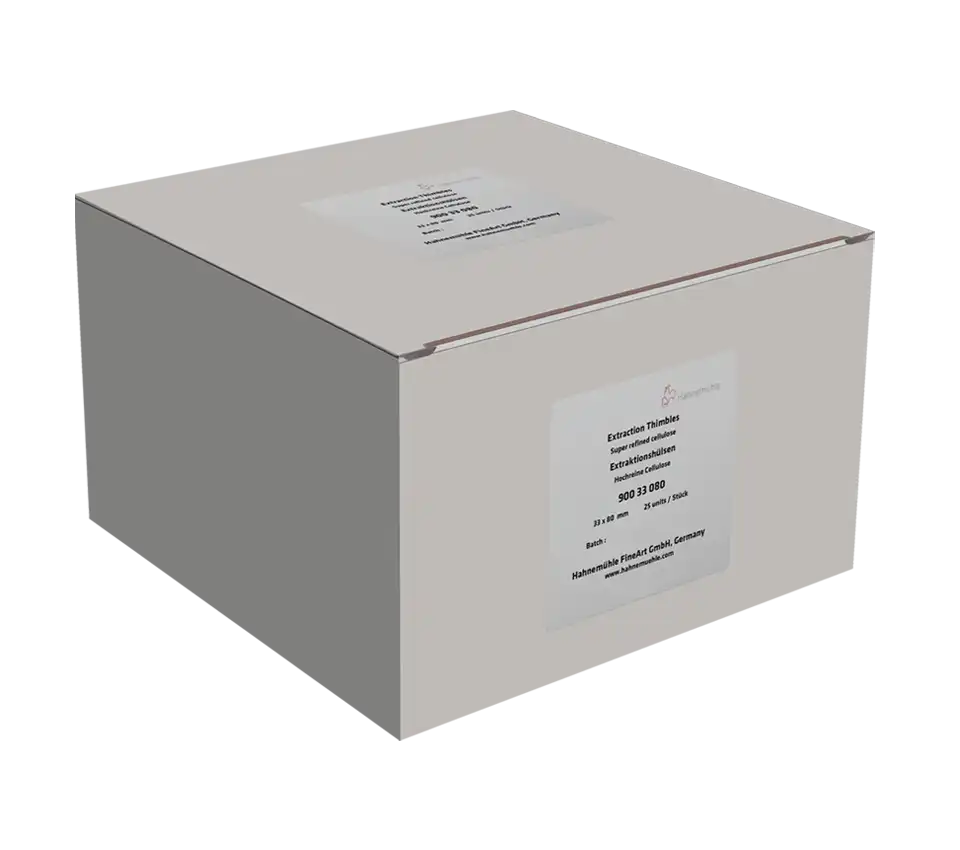 Soxhlet Ekstraksiyon Kartuşu, Grade 900, Selüloz, 33 x 80 mm, 25 adet/paket