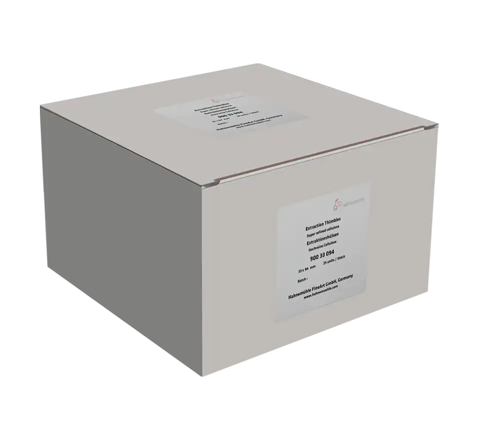 Soxhlet Ekstraksiyon Kartuşu, Grade 900, Selüloz, 33 x 94 mm, 25 adet/paket