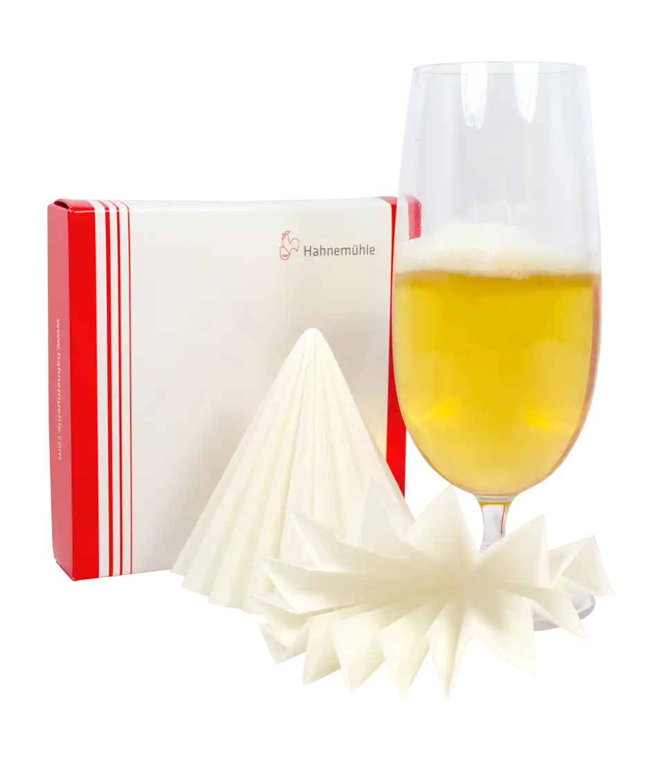 Malt ve Bira Analizi için Filtre Kağıdı, Grade 2555, Taneli, Katlanmış Daire, 185 mm Çap, 100 adet/paket