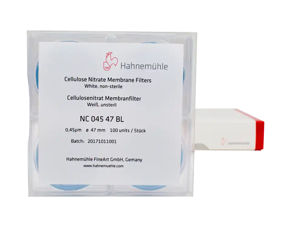Selüloz Nitrat Membran Filtre, Hidrofilik, Beyaz, Non-steril, Düz Daire, 0,2 μm, 47 mm, 100 adet/paket