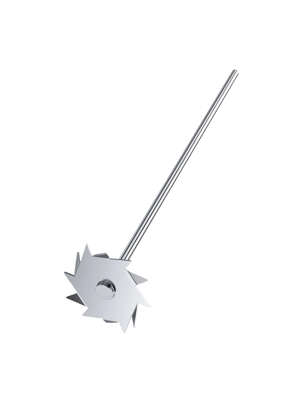 Mekanik Karıştırıcı Şaftı, R 1300, Paslanmaz Çelik, Çözücü Kafalı, ≤ 2000 RPM, 8 mm Çap, 350 mm Uzunluk, 80 mm Kafa Çapı