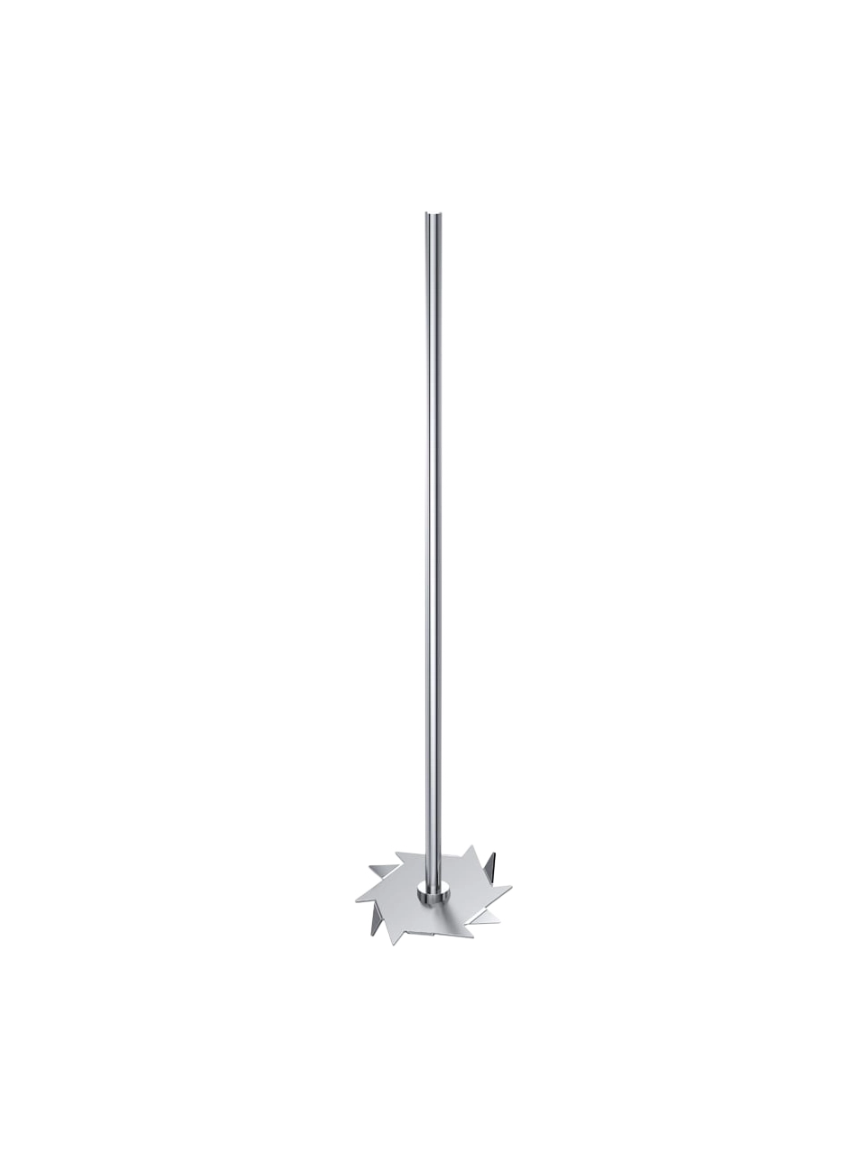 Mekanik Karıştırıcı Şaftı, R 1300, Paslanmaz Çelik, Çözücü Kafalı, ≤ 2000 RPM, 8 mm Çap, 350 mm Uzunluk, 80 mm Kafa Çapı