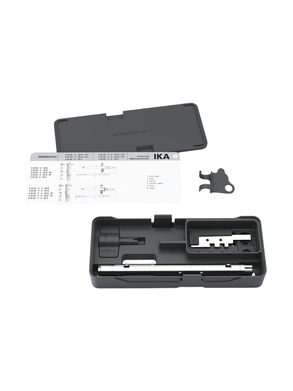 Mekanik Homojenizatör Şaftı, S 25 N - 18 G, Paslanmaz Çelik, IKA T 25 Serisi Mekanik Homojenizatörler İçin, 18 mm Çap, 194 mm Uzunluk