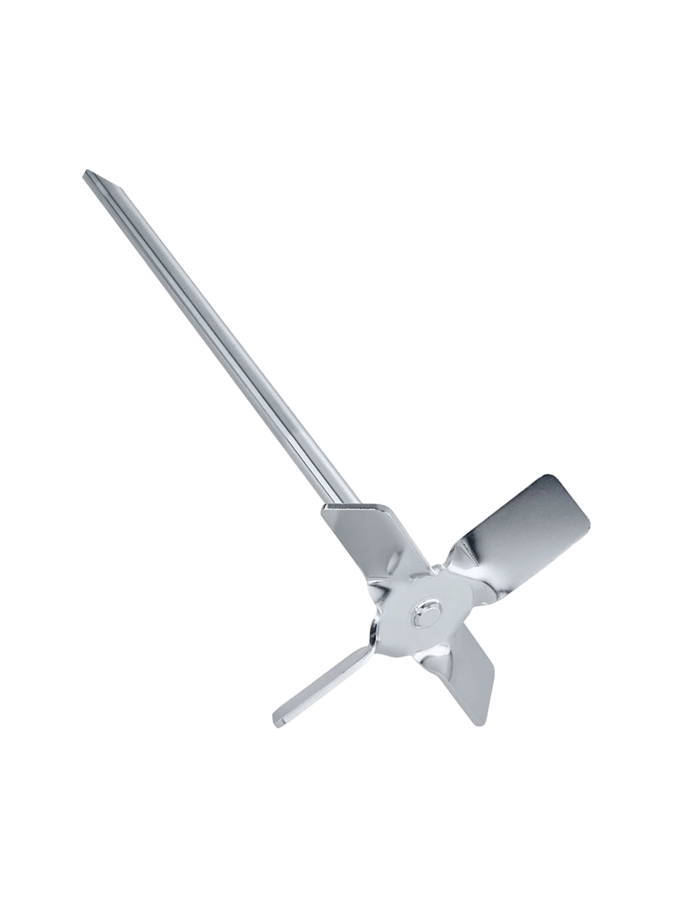 Mekanik Karıştırıcı Şaftı, R 2302, Paslanmaz Çelik, 4-Kanatlı Pervane Kafa, ≤ 600 RPM, 13 mm Çap, 800 mm Uzunluk, 150 mm Kafa Çapı