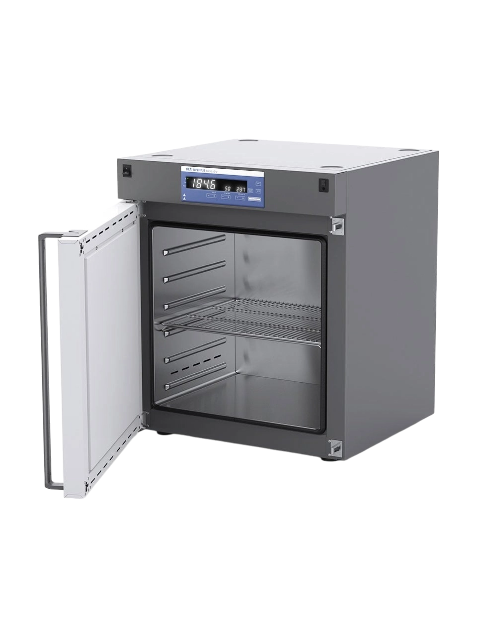 Sterilizatör (Kurutma Fırını), IKA OVEN 125 Basic Dry, Standart, Ortam Sıcaklığı +5°C-250°C, Zaman Ayarlı, 125 L Hacim, LED Ekran