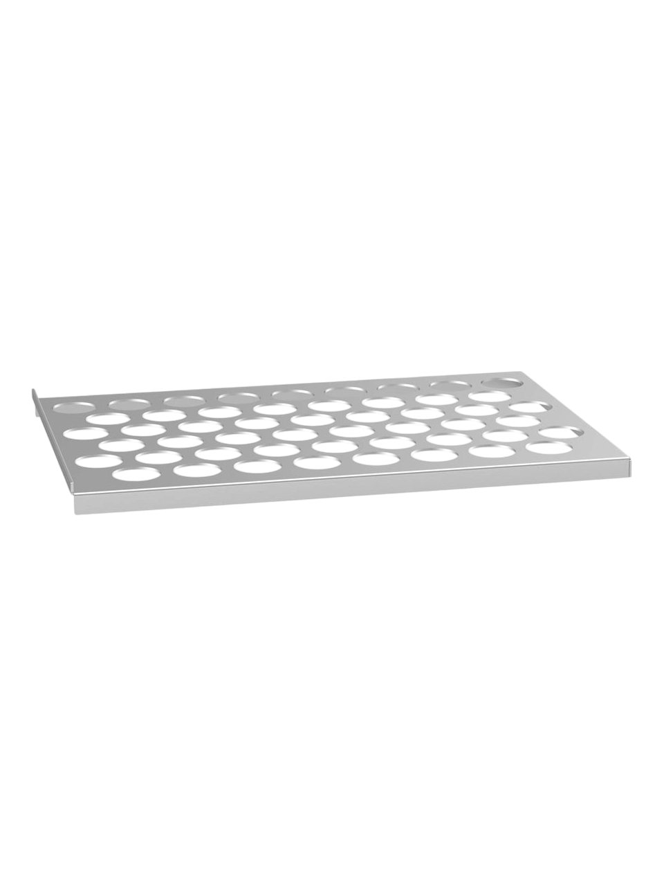 Tüp Standı Rafı, Paslanmaz Çelik, Orta/Büyük Boy IKA Banyolarda ICC Değişken Stand İle Kullanım İçin, 51 Adet Maksimum 17 mm Çaplı Tüp Kapasitesi, 2 adet/paket