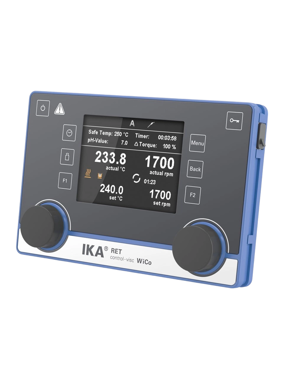 Uzaktan Kontrol Ünitesi, WiCo RET Control-Visc, Kablosuz, IKA LR 1000 Control Reaktör ve RET Control-Visc Manyetik Karıştıcılar İçin, TFT Ekran