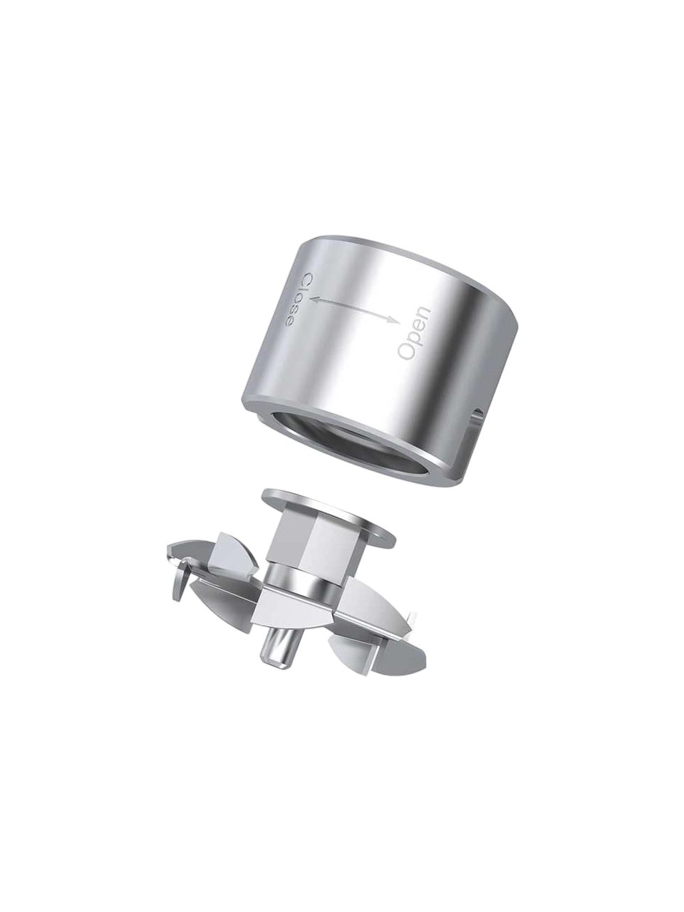 Mechanical Homogenizer Shaft Head, D 60, Dissolver Head, Stainless Steel, for IKA S 65 Series Mechanical Homogenizer Shafts, 60 mm Diameter