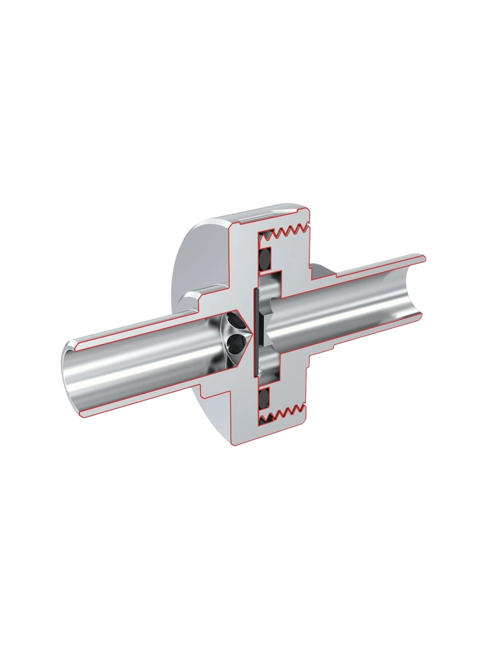 Vakum Kontrol Valfi, VC 10.300, Paslanmaz Çelik, IKA VC 10 Vakum Kontrol Üniteleri İçin, 48 mm Uzunluk, 8 mm Bağlantı Çapı