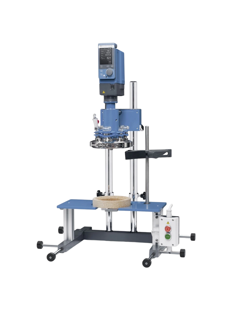 Laboratuvar Reaktörü, LR-2.ST Allrounder, -50...+230°C Çalışma Sıcaklığı, 200 Ncm Maksimum Tork, IKA EUROSTAR 200 Control Mekanik Karıştırıcılı, 2 L Hacim