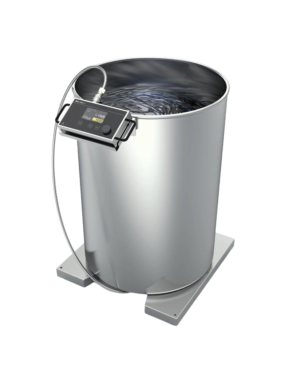 Manyetik Karıştırıcı, I-MAG, Endüstriyel Kullanım, 260x260 mm Paslanmaz Çelik Plaka, 100-1500 RPM, Isıtıcısız, Tek Pozisyonlu, 300 L, Zaman Ayarlı, Harici TFT Ekran
