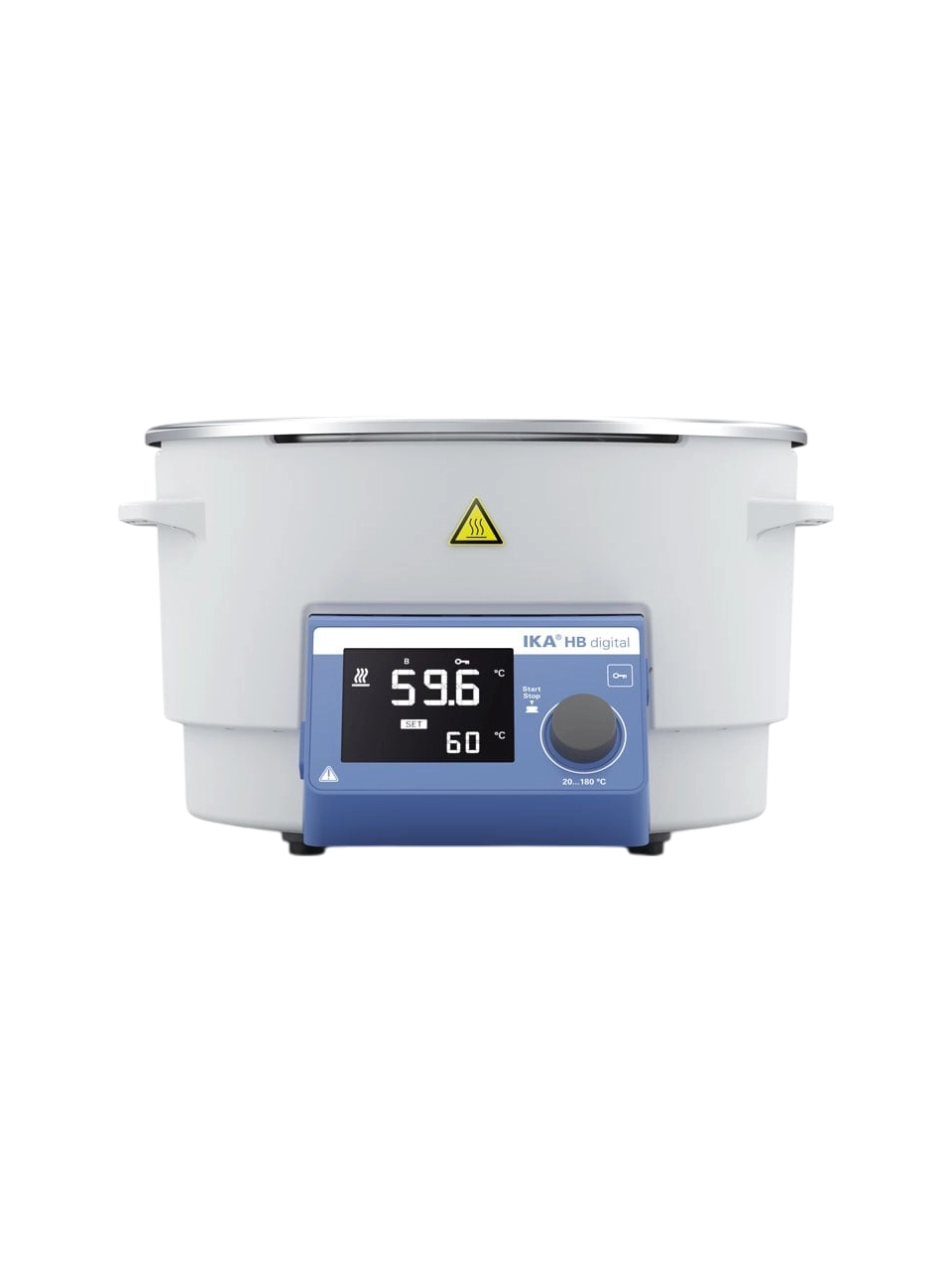Water Bath, HB Digital, for IKA RV 8/10 Series Rotary Evaporators, Room Temp.-180°C, No Timer, W/Ol Lid, 4 L Stainless Steel Bath, LCD Display
