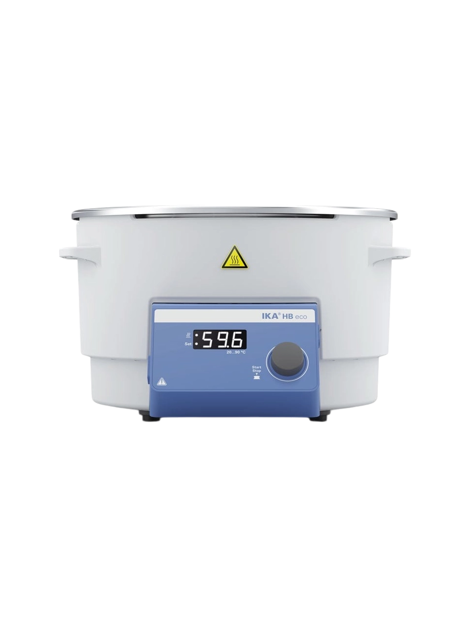 Water Bath, HB Eco, for IKA RV 3 Series Rotary Evaporators, Room Temp.-99°C, No Timer, W/Ol Lid, 4 L Stainless Steel Bath, LED Display