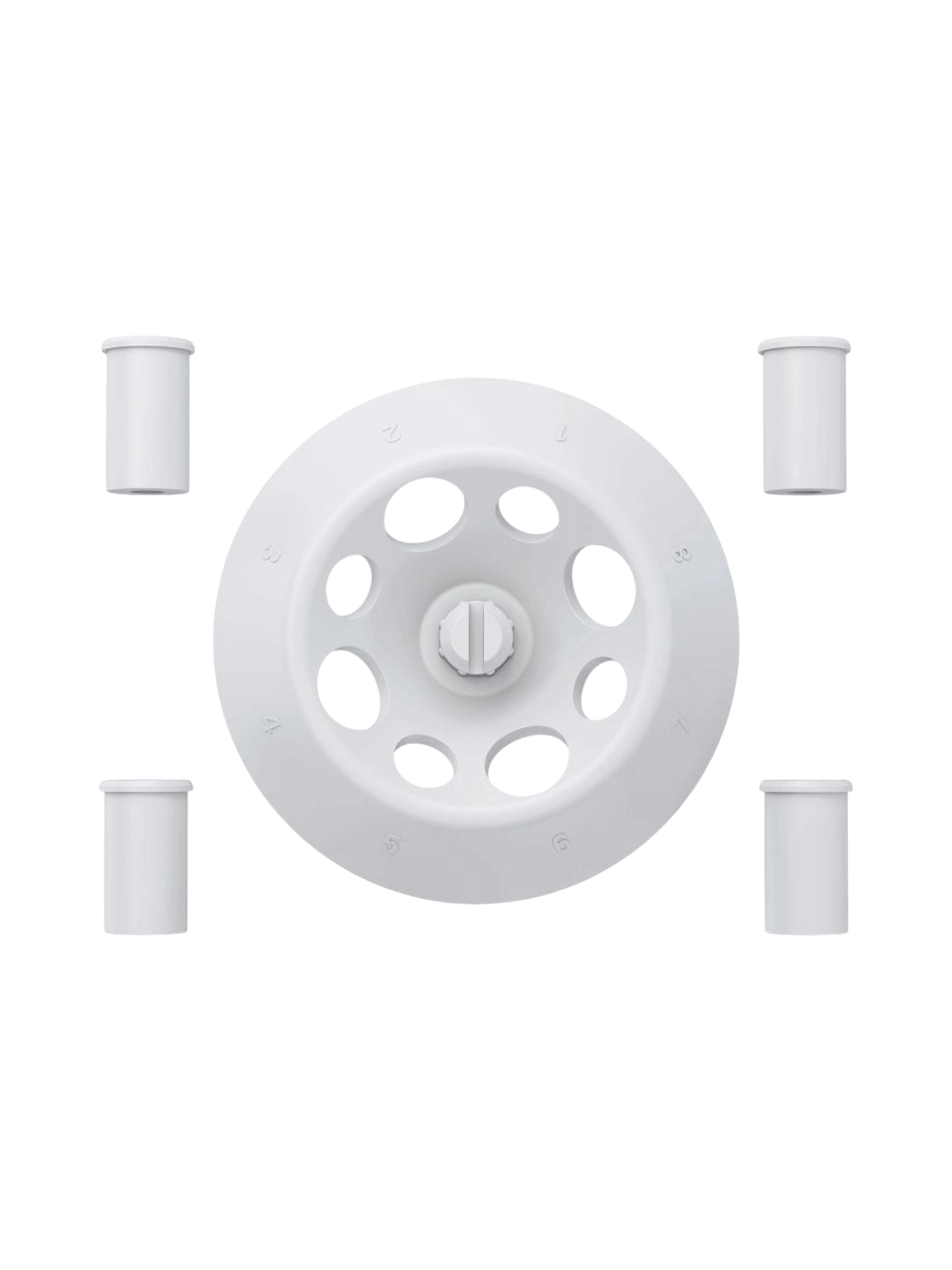 Rotor, for IKA Mini G Centrifuges, Fixed-Angle, 4 x HPLC Vial Capacity, W/O Lid