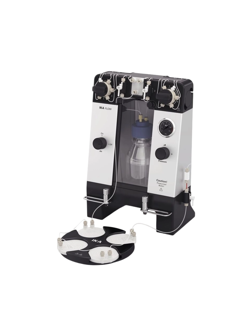 Sürekli Akış Reaktörü, IKA Flow, Portatif, Maksimum 100°C ve 1 MPa, 500 ml Solvent Hacmi, Analog Kontrol