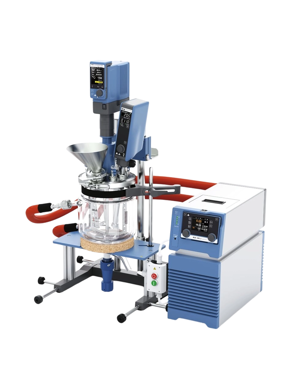 Laboratuvar Reaktörü, LR-5.ST High-Performer, -50...+230°C Çalışma Sıcaklığı, 660 Ncm Maksimum Tork, IKA EUROSTAR 200 P4 Control Mekanik Karıştırıcılı, 5 L Hacim