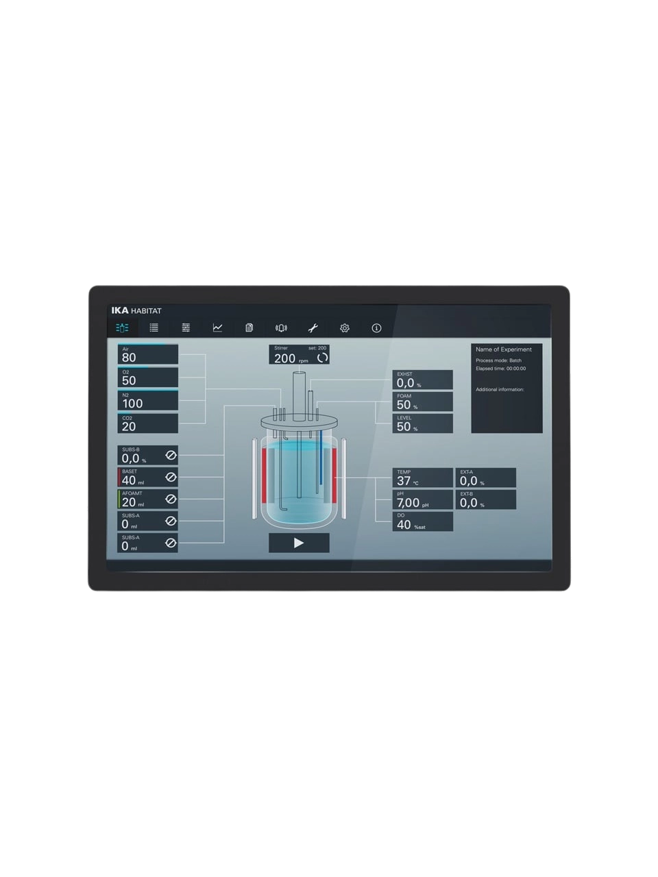 Tablet, IKA Biyoreaktörlerini Kontrol Etmek İçin, 10.4 inch Ekran Boyutu