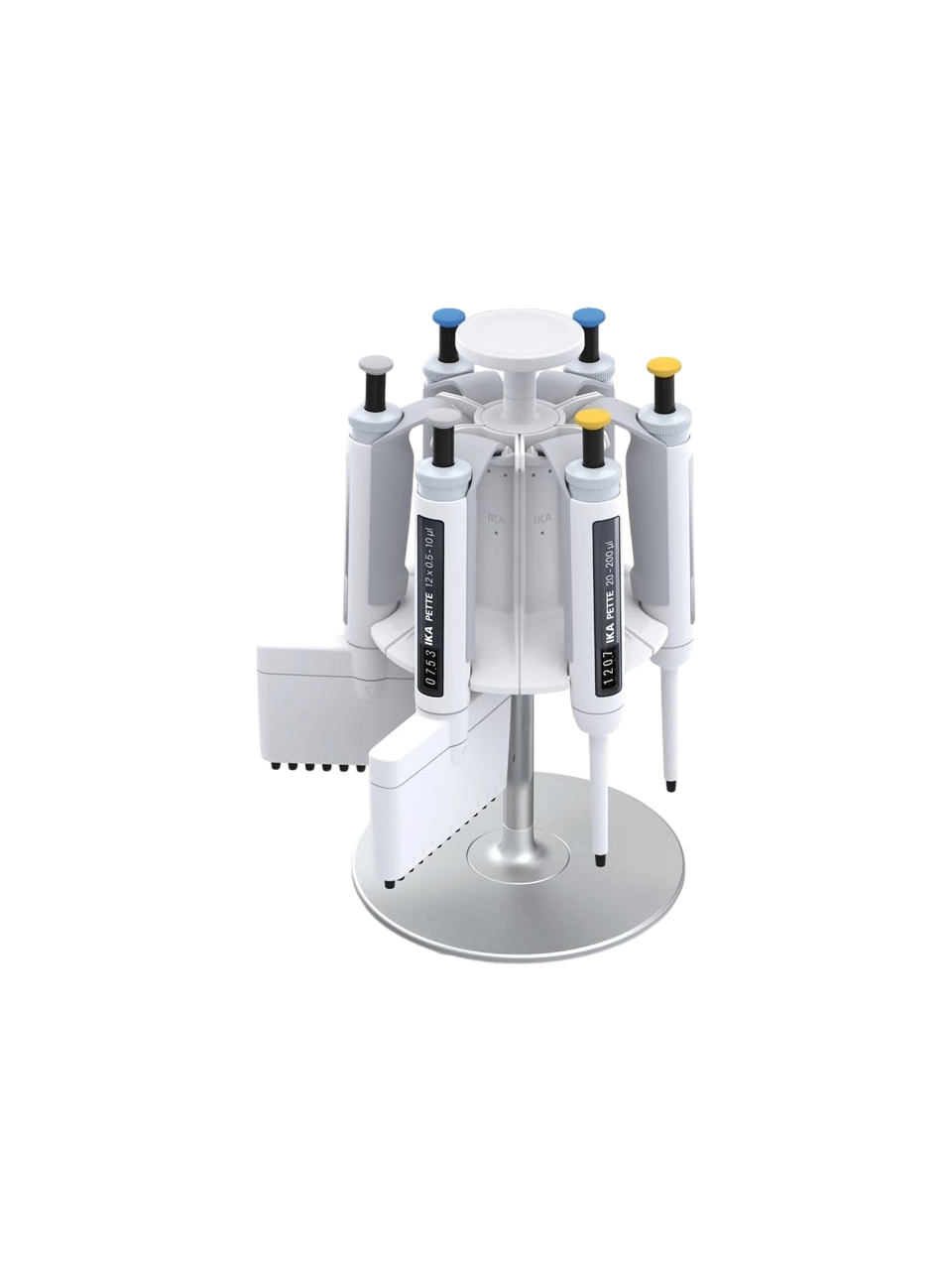 Pipette Stand, Ronda, Carrousel, for 6 Single or Multi Channel Pipettes, 180 mm Base Diameter, 312 mm Height
