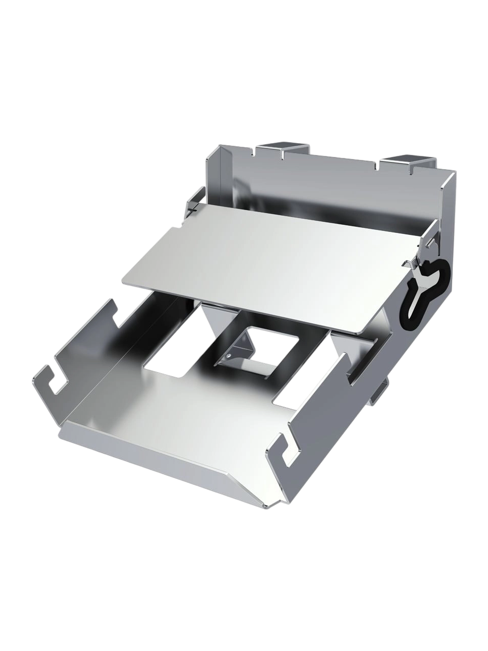 Kontrol Unitesi Tutucu, I-MAG UHC, Universal, Paslanmaz Çelik, IKA I-MAG Endüstriyel Kullanım Manyetik Karıştırıcılar İçin, 380 x 140 x 190 mm Ebatlar