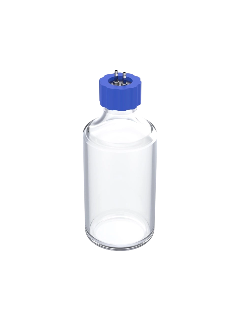Numune Şişesi, HA.sf.1000, Borosilikat Cam, Şeffaf, 2 Çıkışlı Vidalı Kapak, IKA Biyoreaktörlerine Çeşitli Sıvıları Beslemek İçin, 1000 ml Hacim