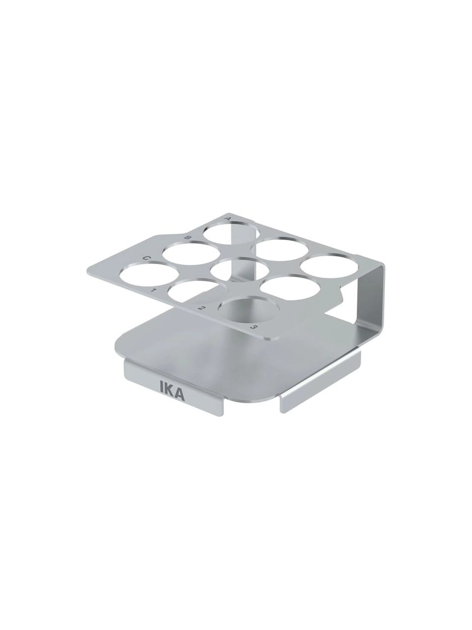 Numune Tutucu, TW.IX.28, IKA TWISTER Manyetik Karıştırıcılar İçin, 28 mm Çapında 9 Delikli, 99 x 47.5 x 101 mm Ebatlar