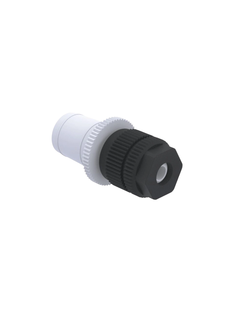 Swivelling Screw Fitting, SY NS.8, PTFE/PPS, for Holding IKA PT 100.300/PT 100.500 Temperature Sensors and Hoses/Tubes with an Outer Diameter of 8 mm, -20°C-200°C Maximum