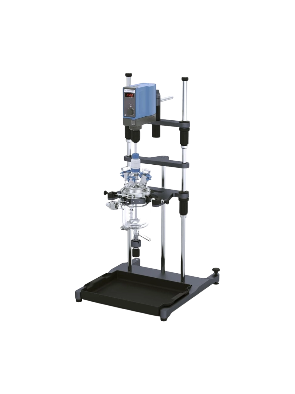 Sentez Reaktörü, EasySyn 500 Starter, -50...+200°C Çalışma Sıcaklığı, 60 Ncm Maksimum Tork, IKA EUROSTAR 60 Digital Mekanik Karıştırıcılı, 0,5 L Hacim