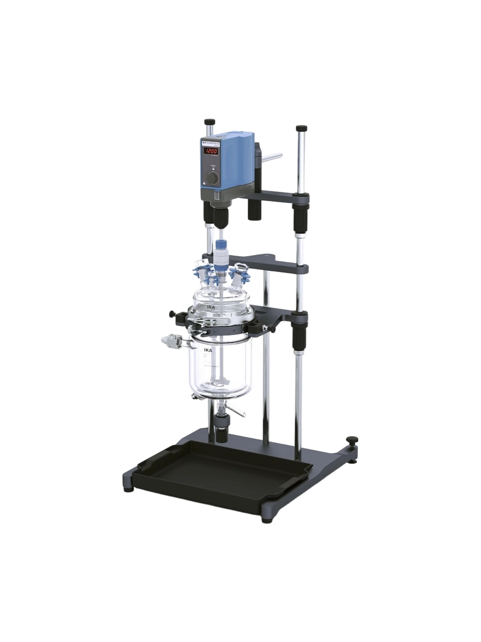 Sentez Reaktörü, EasySyn 2000 Starter, -50...+200°C Çalışma Sıcaklığı, 60 Ncm Maksimum Tork, IKA EUROSTAR 60 Digital Mekanik Karıştırıcılı, 2 L Hacim