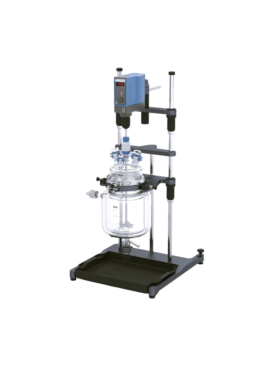 Sentez Reaktörü, EasySyn 5000 Starter, -50...+200°C Çalışma Sıcaklığı, 60 Ncm Maksimum Tork, IKA EUROSTAR 60 Digital Mekanik Karıştırıcılı, 5 L Hacim